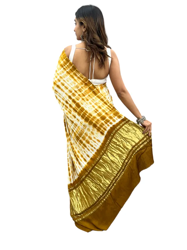 Prijam_Modal_Silk_Sibori_Print_Indian_Saree_Lagadi_Patta_Designed_Pallu_Silk_Saree_With_Unstiched_Blouse_for_Women's