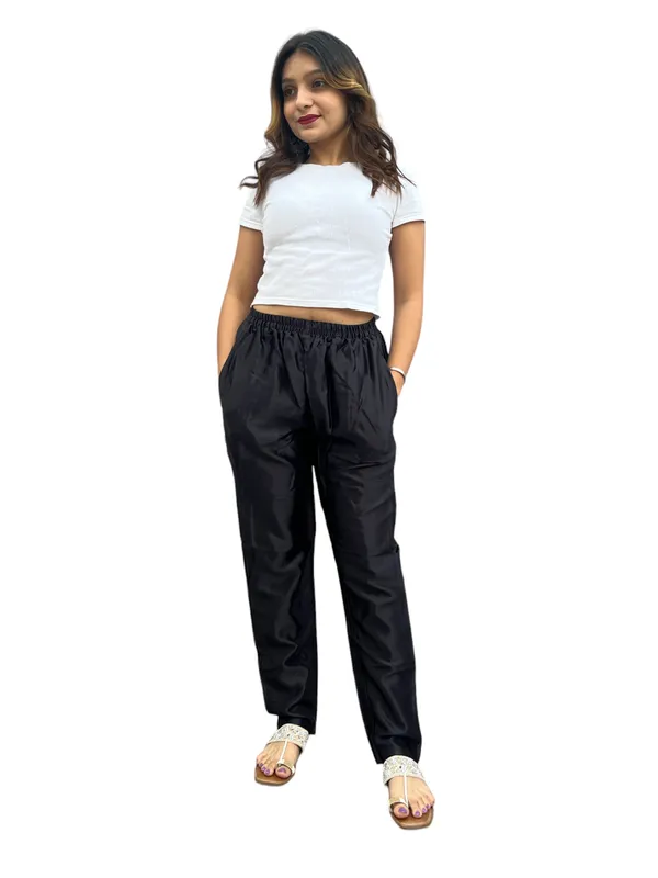 Mashroo_Silk_Plain_Tunic_Pants_Indoor_Outdoor_Hand_Stitched_Tunic_Salwar/Legging_for_Women's