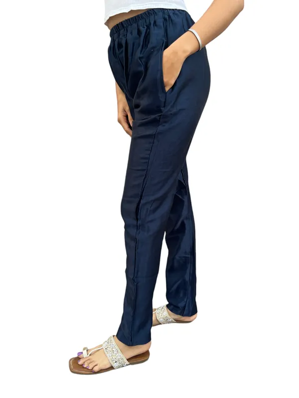 Mashroo_Silk_Plain_Tunic_Pants_Indoor_Outdoor_Hand_Stitched_Tunic_Salwar/Legging_for_Women's