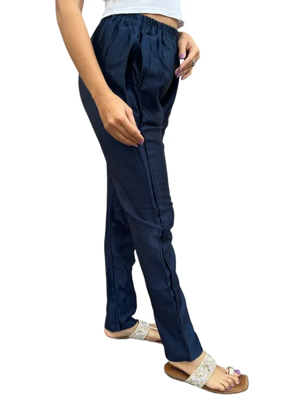 Mashroo_Silk_Plain_Tunic_Pants_Indoor_Outdoor_Hand_Stitched_Tunic_Salwar/Legging_for_Women's