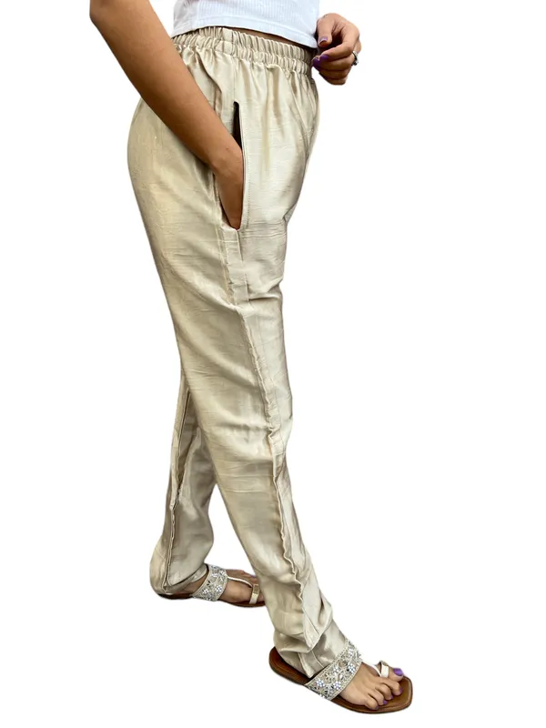 Mashroo_Silk_Plain_Tunic_Pants_Indoor_Outdoor_Hand_Stitched_Tunic_Salwar/Legging_for_Women's