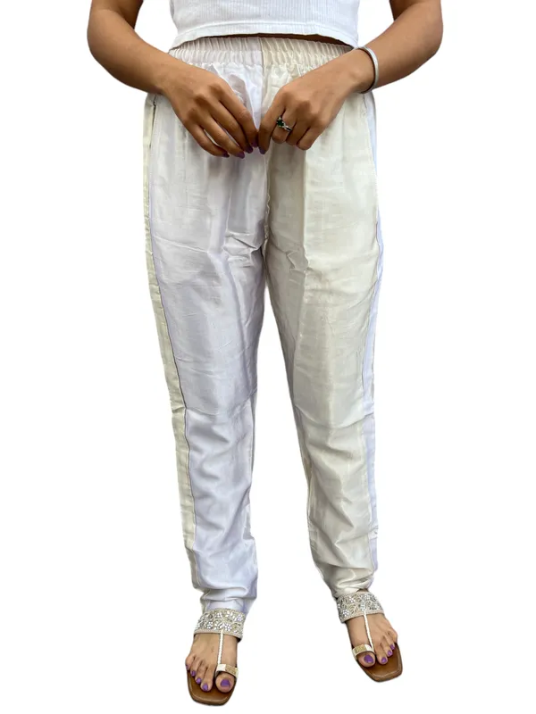 Mashroo_Silk_Plain_Tunic_Pants_Indoor_Outdoor_Hand_Stitched_Tunic_Salwar/Legging_for_Women's