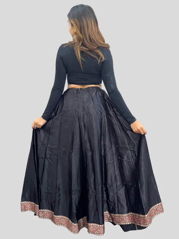 Prijam_Women_Straight_Modal_Silk_Skirt