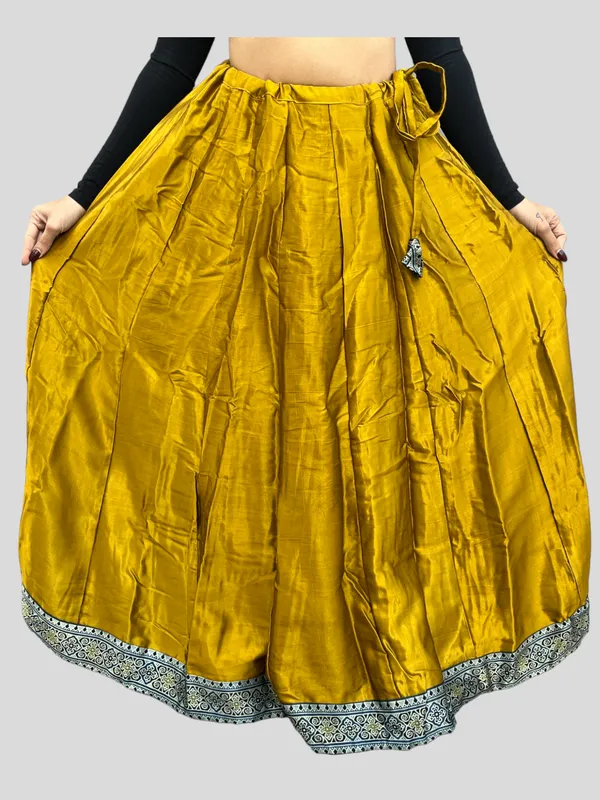 Prijam_Women_Straight_Modal_Silk_Skirt