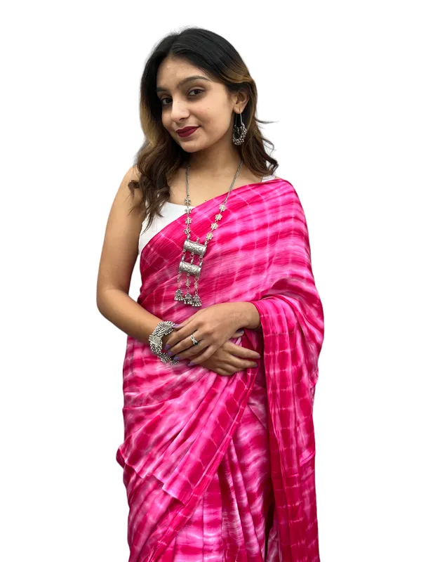 Prijam_Modal_Silk_Sibori_Print_Indian_Saree_Lagadi_Patta_Designed_Pallu_Silk_Saree_With_Unstiched_Blouse_for_Women's