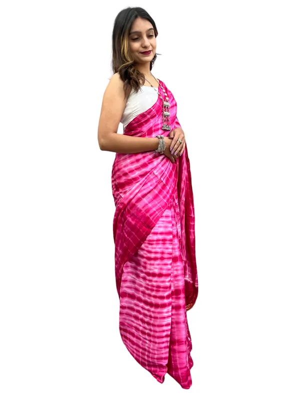 Prijam_Modal_Silk_Sibori_Print_Indian_Saree_Lagadi_Patta_Designed_Pallu_Silk_Saree_With_Unstiched_Blouse_for_Women's