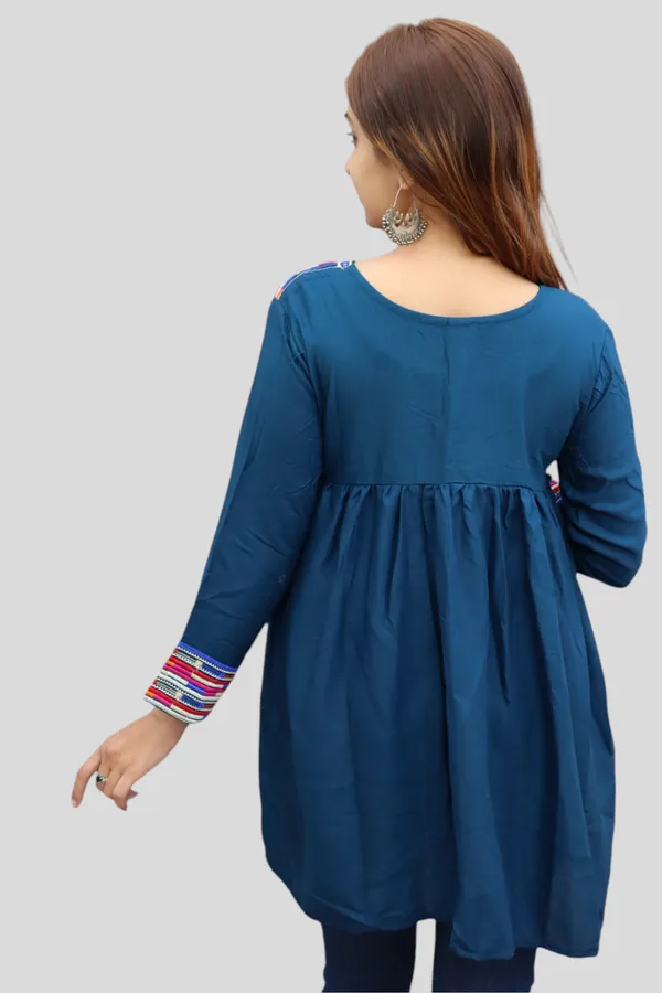 Blue_Premium_Embroiderd_Ethnic_Shrug_Or_Jacket_|_Embroidered_Cotton_Koti/_Jacket/_Waist_Coat