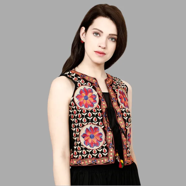 Black_Premium_Blouson_Shrug_Or_Jacket