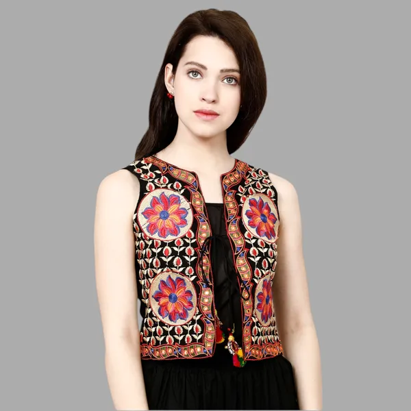 Black_Premium_Blouson_Shrug_Or_Jacket