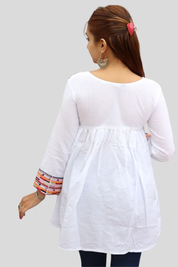 White_Premium_Embroiderd_Ethnic_Shrug_Or_Jacket_|_Embroidered_Cotton_Koti/_Jacket/_Waist_Coat