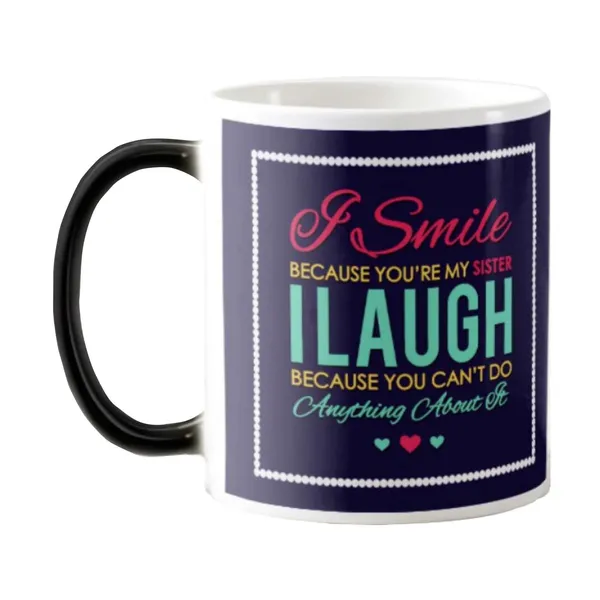Rakhi_Gifts_For_Sister,_Funny_Teasing_I_Smile_I_Laugh_Sister_theme_Ceramic_Magic_Mug