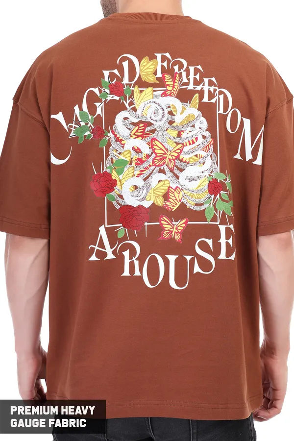 Caged_Freedom:_Premium_Heavy_Gauge_Fabric_Oversized_T-Shirt