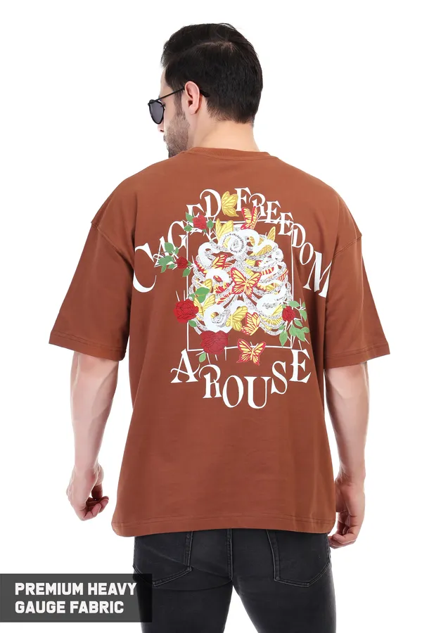 Caged_Freedom:_Premium_Heavy_Gauge_Fabric_Oversized_T-Shirt