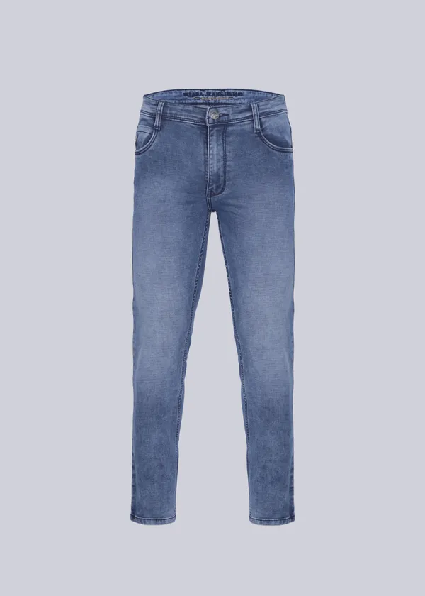 BLUE_Stretchable_RELEAX_NARROW_Fit_Knitted_Denim_Jeans,_Jeans_For_Men