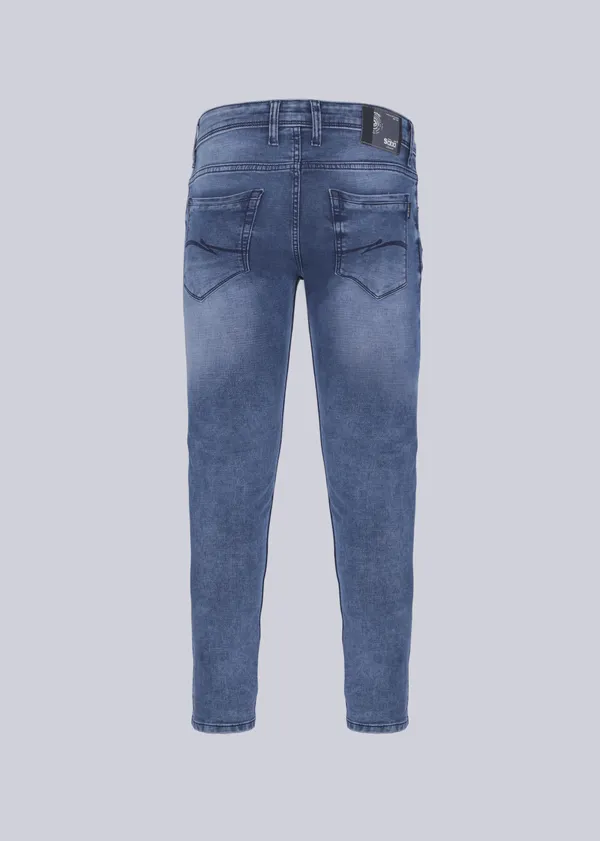 BLUE_Stretchable_RELEAX_NARROW_Fit_Knitted_Denim_Jeans,_Jeans_For_Men