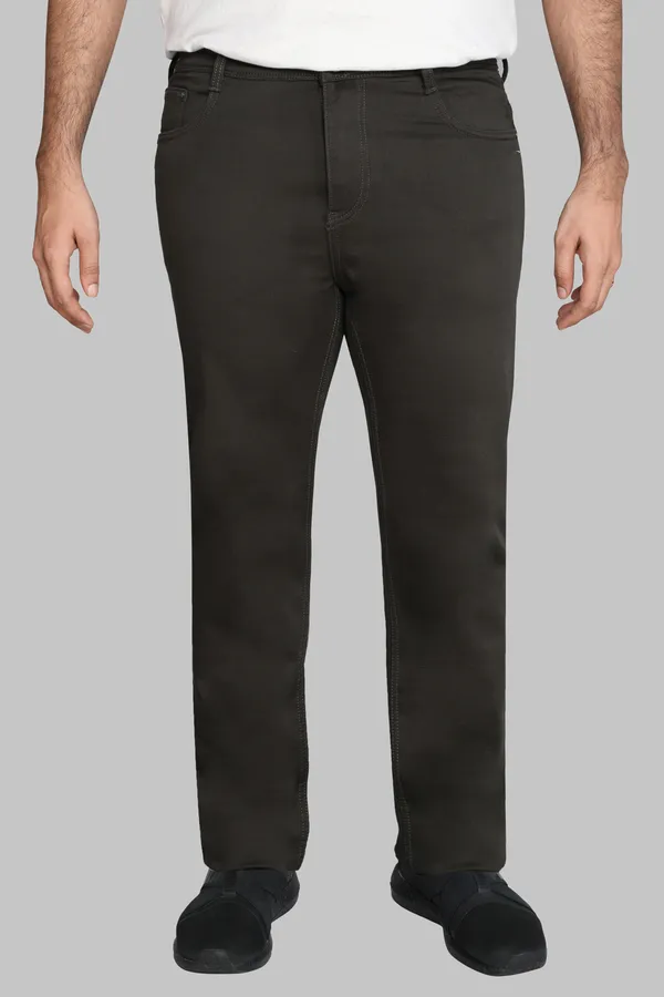 Plus_Size_Black_Knitted_Satin_Jeans_Stretchable_Comfortable_Cotton_Regular_Fit_Jeans_For_Men