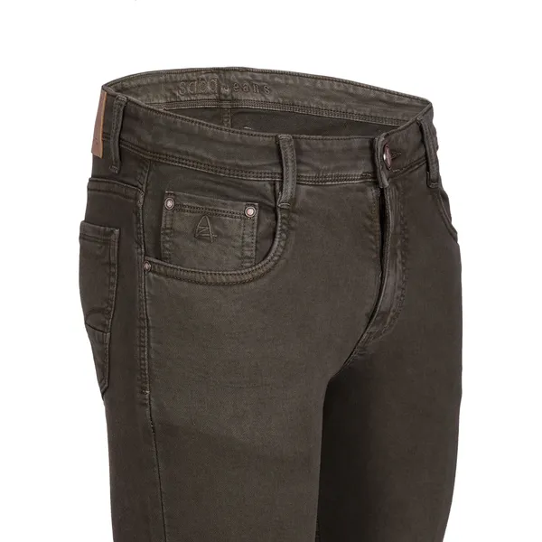Plus_Size_Dark_Green_Stretchable_Regular_Fit_Knitted_Denim_Jeans_Loose_Fit,_Plus_Size_Jeans_For_Men