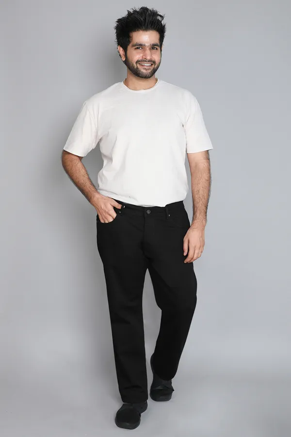 Plus_Size_Black_Plus_Size_Cotton__Knitted_Denim_Straight_Fit__Stylish,_Stretchable_Jeans_For_Men