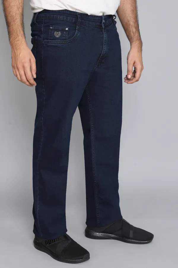 Carbon__Straight_Fit_Plus_Size_Stretchable_Knitted_Jeans_Pant_5_Pocket_Solid_Design_For_Men