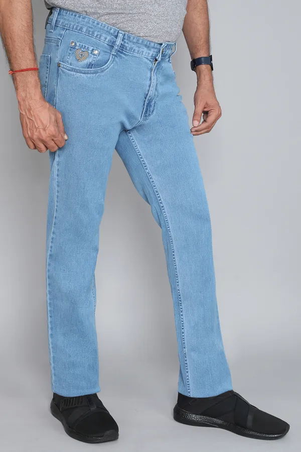 Plus_Size_Light_Blue__Straight_Fit_Stretchable_Silky_Jeans_Pant_Heavy_Lustrous_Fabric_Design_For_Men
