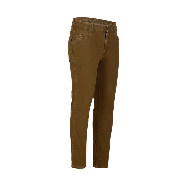 Khaki_Cotton_Denim_Fabric_Straight_Fit_Jeans_For_Men