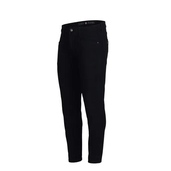 PLUS_SIZE_BLACK_Stretchable_RELEAX_NARROW_Fit_Knitted_Denim_Jeans,_Jeans_For_Men