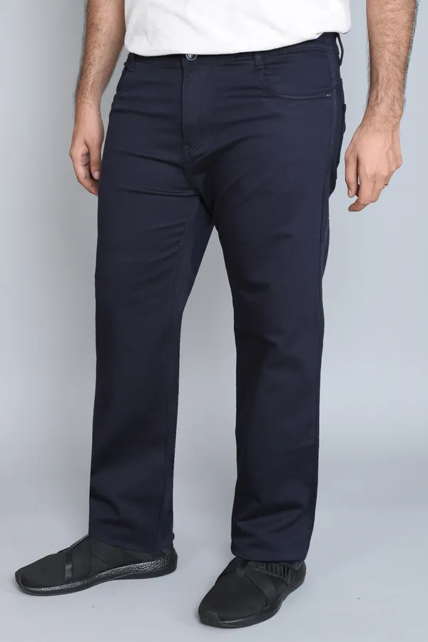 Plus_Size_Navy_Blue_Knitted_Satin_Jeans_Stretchable_Comfortable_Cotton_Regular_Fit_Jeans_For_Men