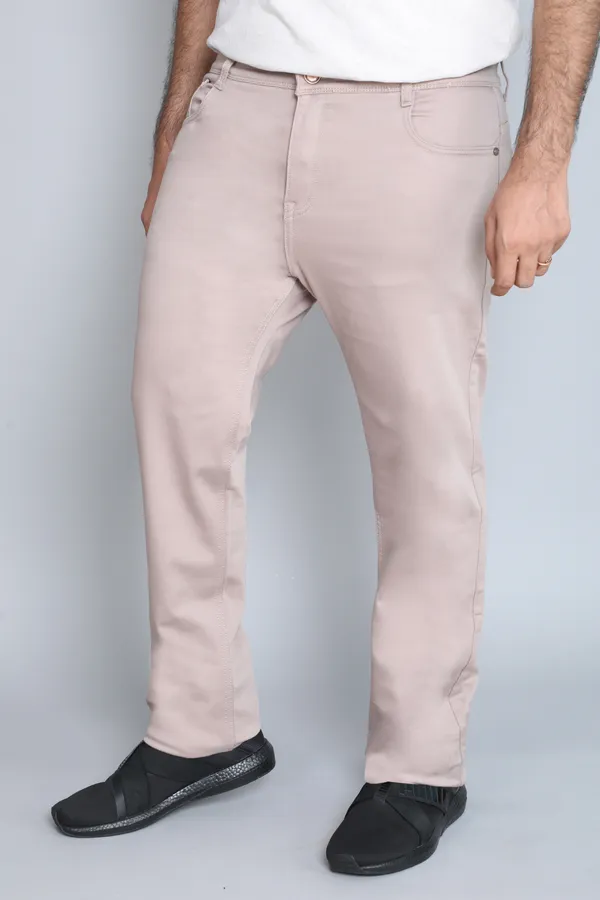 Plus_Size_Pink_Cream_Knitted_Satin_Jeans_Stretchable_Comfortable_Cotton_Regular_Fit_Jeans_For_Men