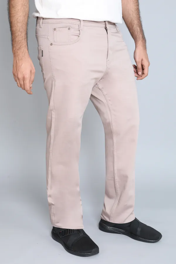 Plus_Size_Pink_Cream_Knitted_Satin_Jeans_Stretchable_Comfortable_Cotton_Regular_Fit_Jeans_For_Men