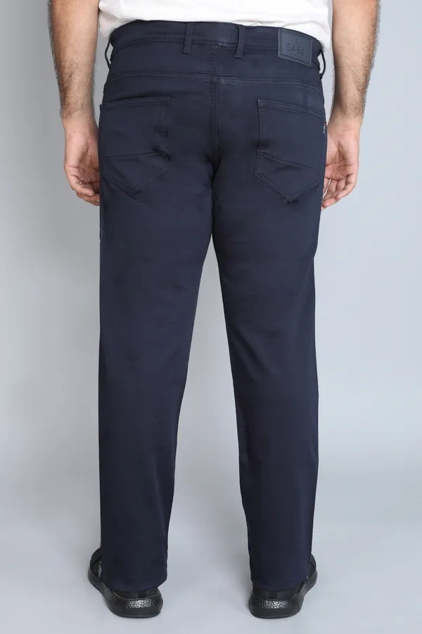 Plus_Size_Navy_Blue_Knitted_Satin_Jeans_Stretchable_Comfortable_Cotton_Regular_Fit_Jeans_For_Men