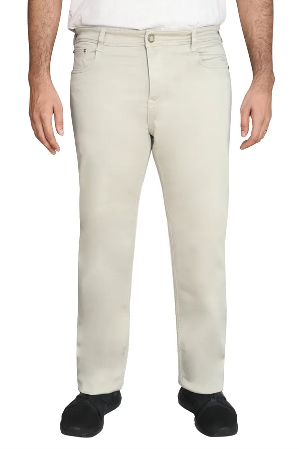 Plus_Size_Cream_Knitted_Satin_Jeans_Stretchable_Comfortable_Cotton_Regular_Fit_Jeans_For_Men
