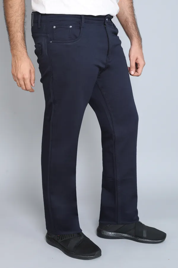 Plus_Size_Navy_Blue_Knitted_Satin_Jeans_Stretchable_Comfortable_Cotton_Regular_Fit_Jeans_For_Men