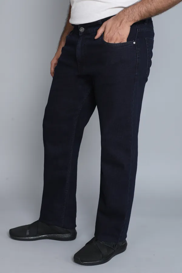 Talish_Blue_Plus_Size_Straight_Fit_Stretchable_Knitted_Jeans_Pant_5_Pocket_Solid_Design_For_Men