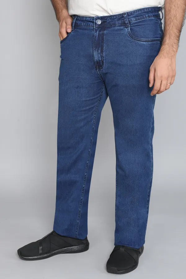 Plus_Size_Blue__Straight_Fit_Stretchable_Silky_Jeans_Pant_Heavy_Lustrous_Fabric_Design_For_Men