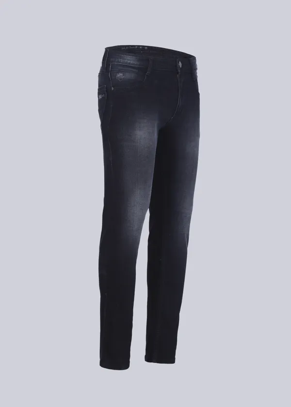 BLACK_Stretchable_RELEAX_NARROW_Fit_Knitted_Denim_Jeans,_Jeans_For_Men