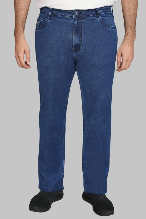 Plus_Size_Blue__Straight_Fit_Stretchable_Silky_Jeans_Pant_Heavy_Lustrous_Fabric_Design_For_Men