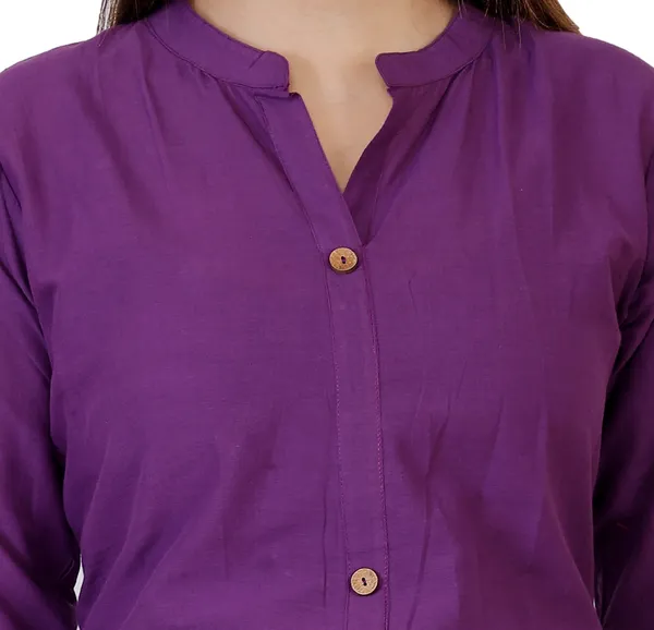 Purple_Viscose_Rayon_Frontslit_Kurta_For_Women