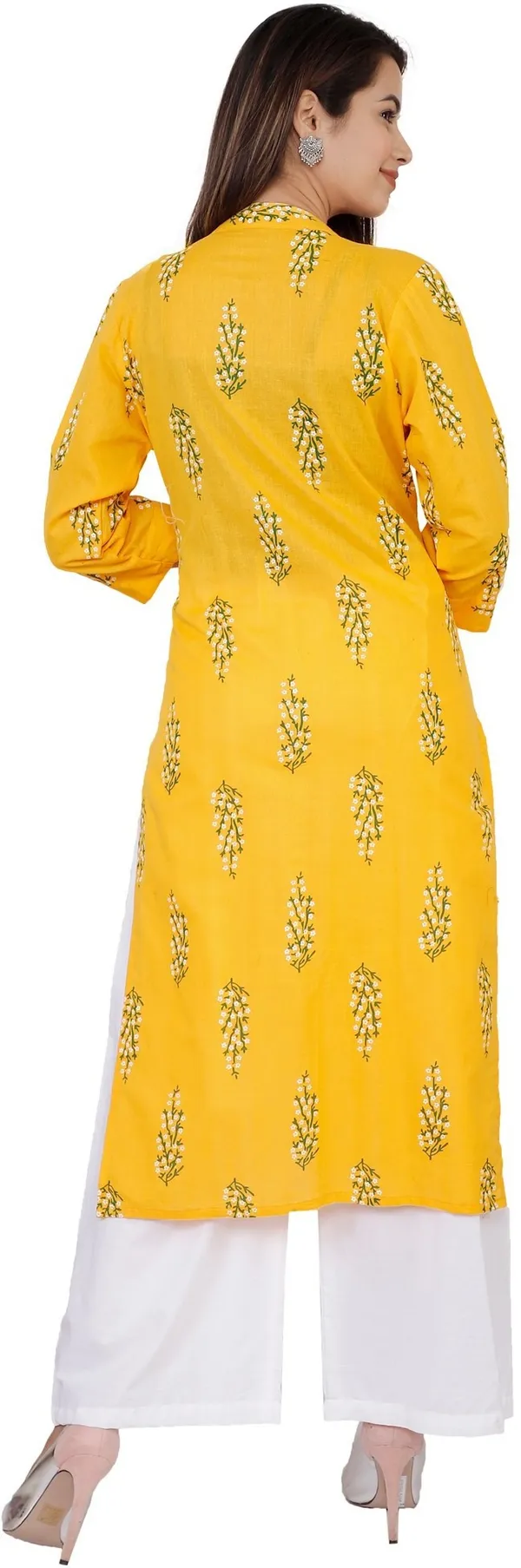 Gold_Pure_Cotton_Printed_Kurta_&_Palazzo_For_Women