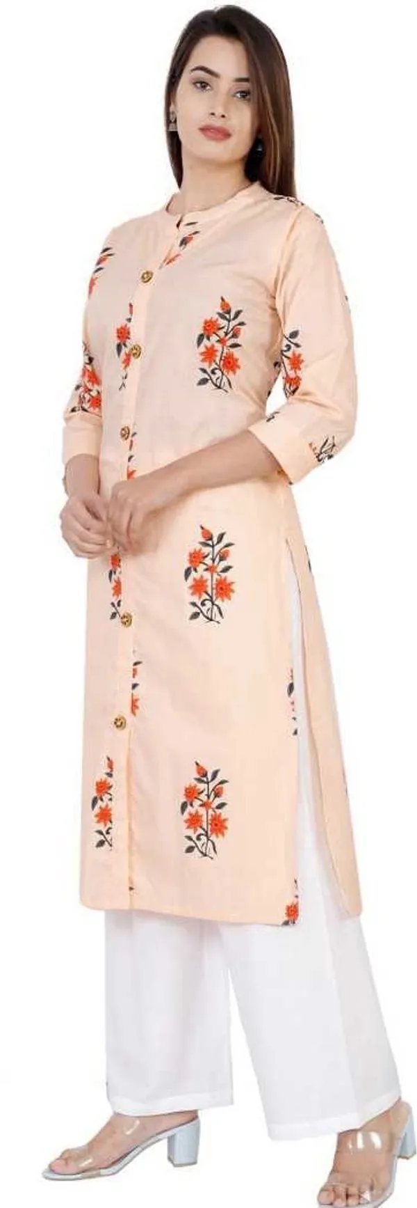 Pink_Pure_Cotton_Straight_Kurta_For_Women