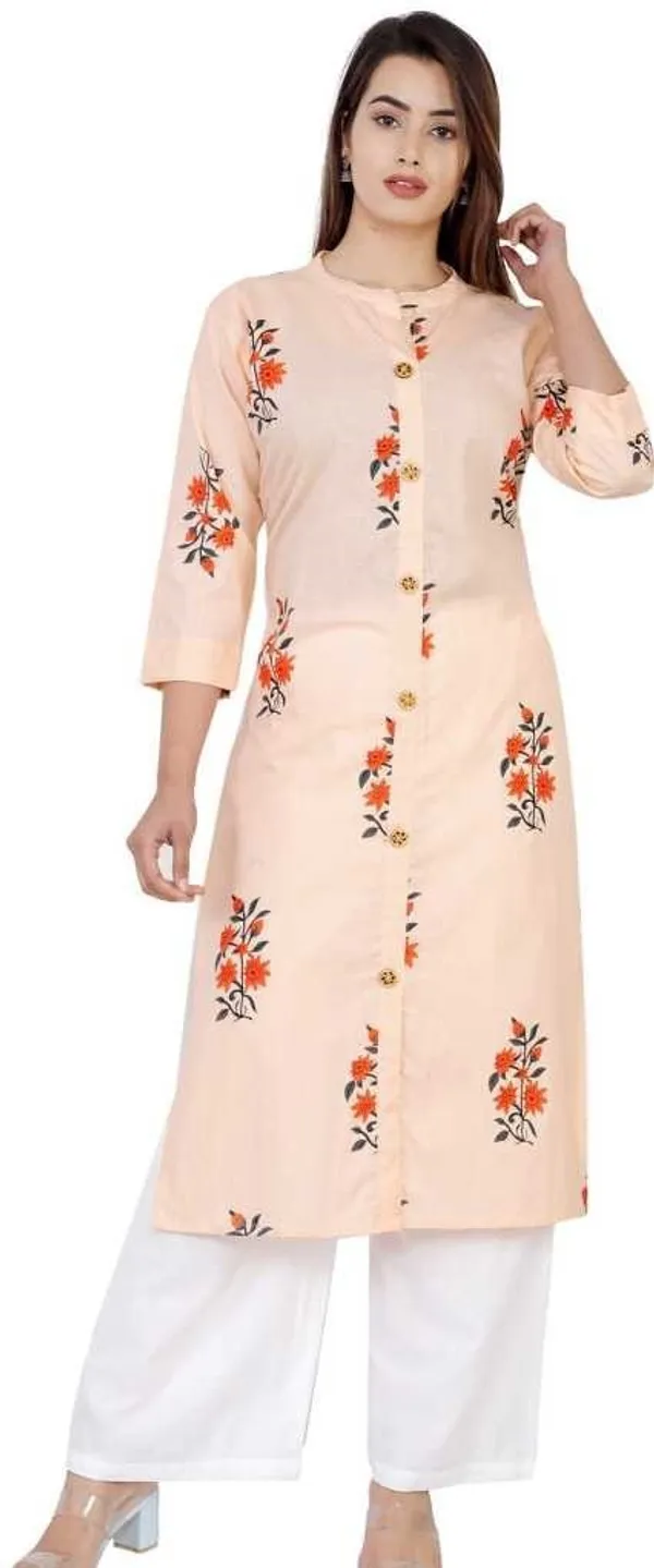 Pink_Pure_Cotton_Straight_Kurta_For_Women