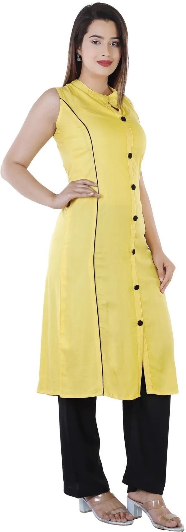 Gold_Viscose_Rayon_Solid_Kurta_&_Palazzo_For_Women