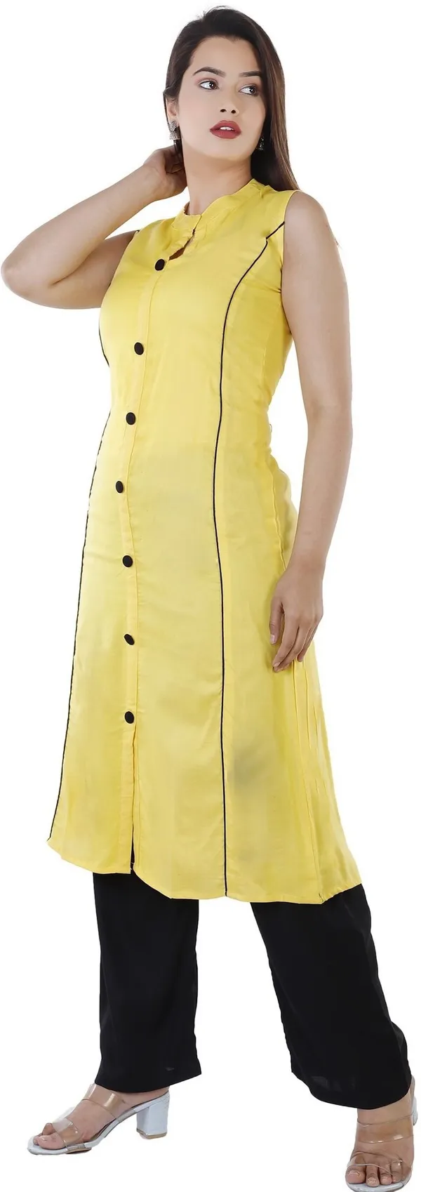 Gold_Viscose_Rayon_Solid_Kurta_&_Palazzo_For_Women