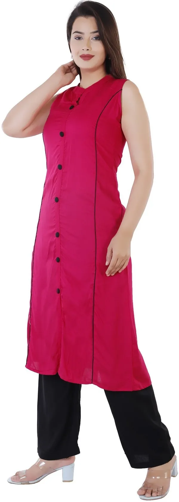 Pink_Viscose_Rayon_Solid_Kurta_&_Palazzo_For_Women