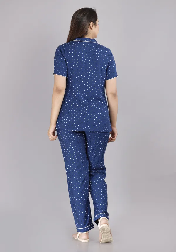 Blue_Rayon_Printed_Shirt_&_Pyjama_Set_For_Women