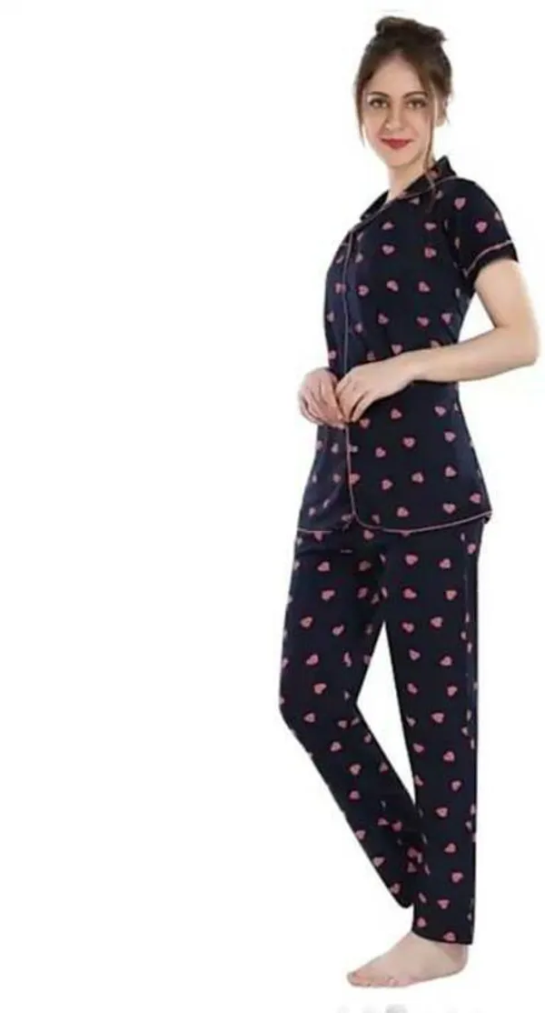 Black_&_Pink_Rayon_Printed_Shirt_&_Pyjama_Set_For_Women