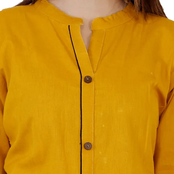 Yellow_Cotton_Blend_Straight_Kurta_For_Women