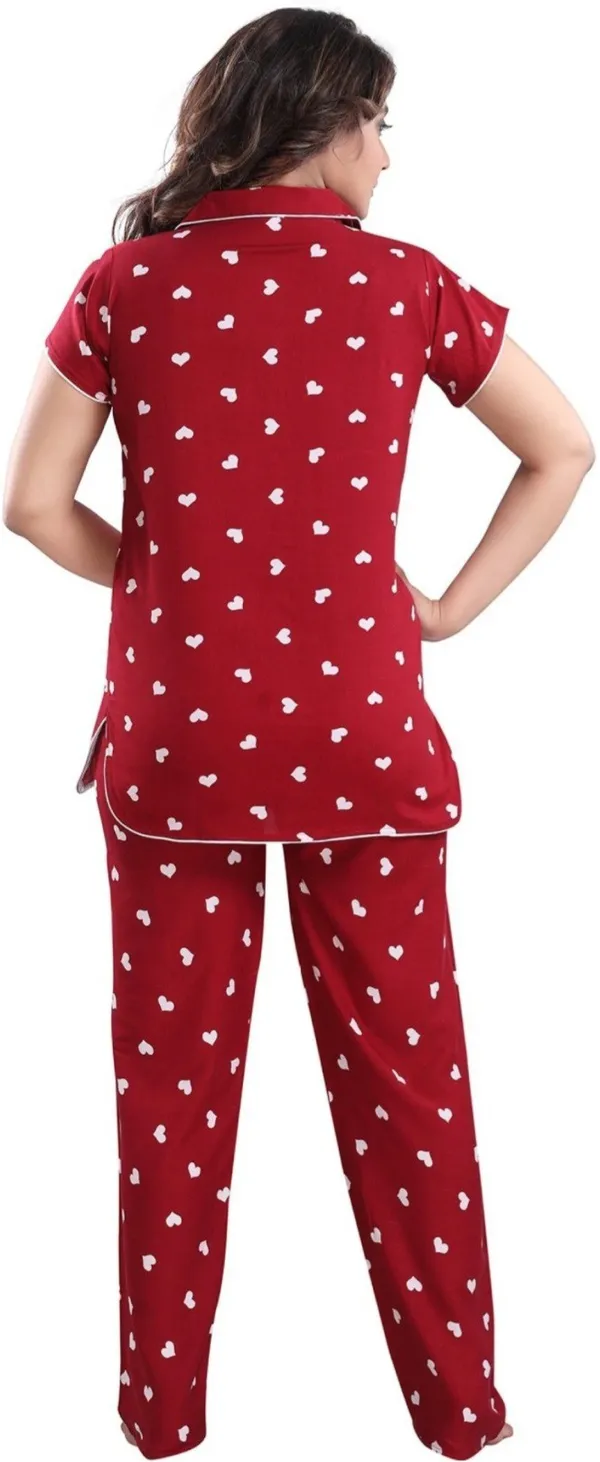Maroon_Rayon_Printed_Shirt_&_Pyjama_Set_For_Women