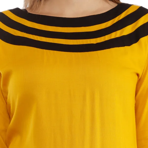 Yellow_Viscose_Rayon_A-Line_Kurta_For_Women