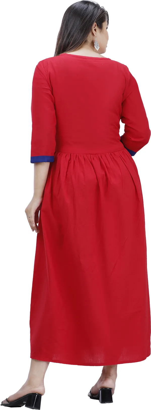 Red_Cotton_Blend_Anarkali_Kurta_For_Women
