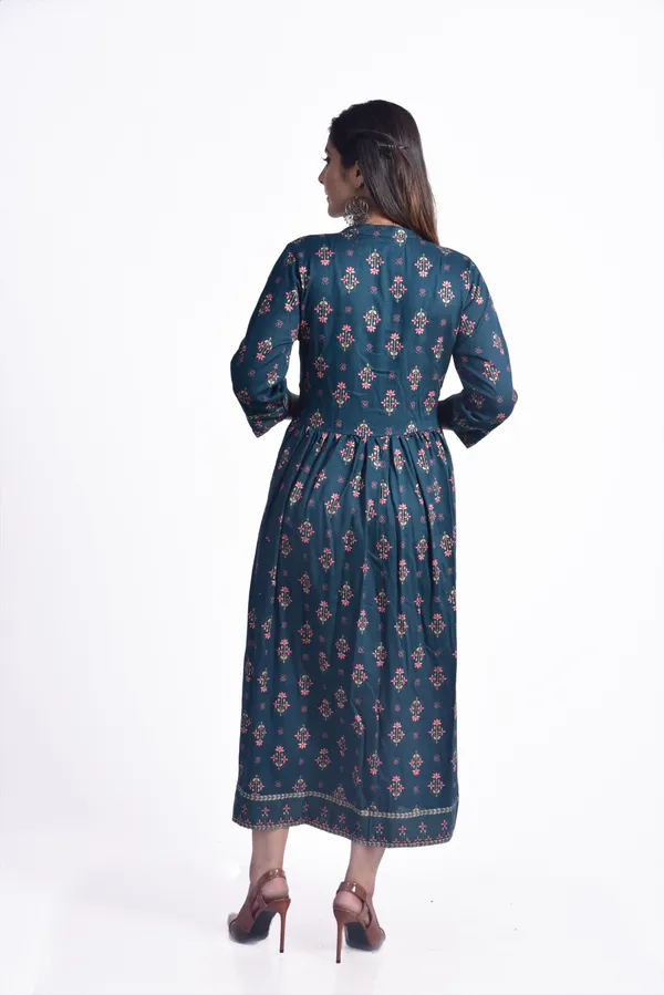 Blue_Viscose_Rayon_Flared_Kurta_For_Women